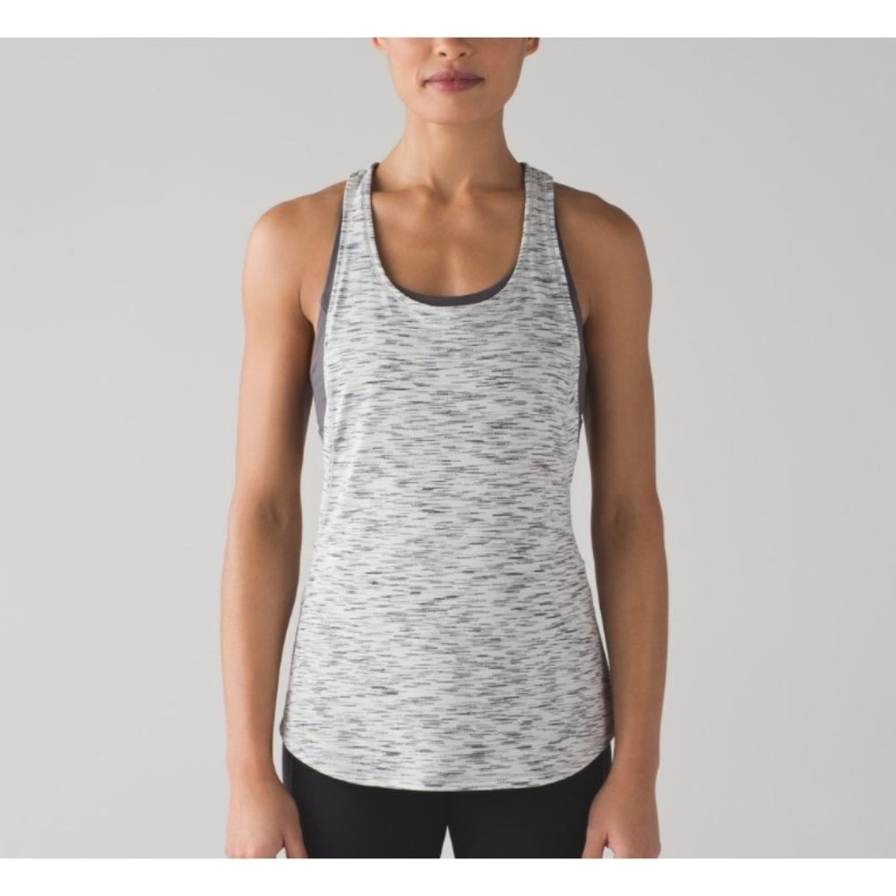 Lululemon On Track Tank Tiger Space Dye Sz 8